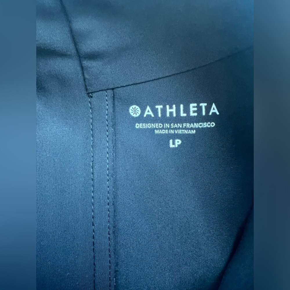 Athleta Mock Neck Tunic Performance Dress In Black Size LP - Picture 7 of 12